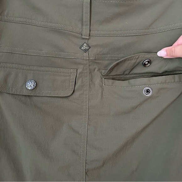 Prana Britten Skort Olive Army Green Gorpcore Sporty - Picture 6 of 9